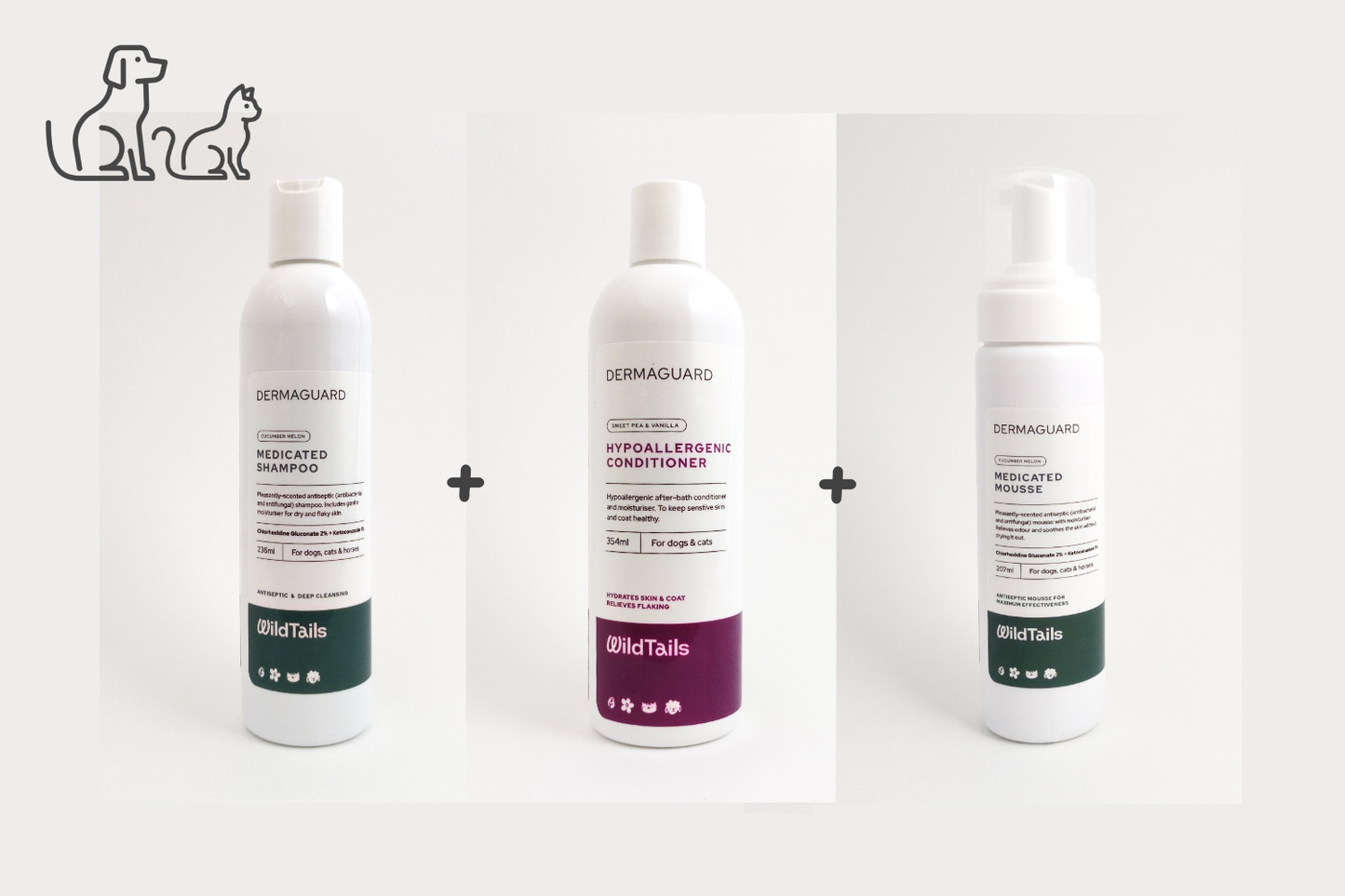 [10-15% OFF] DermaGuard Skin Care Bundle (Shampoo + Conditioner + Mousse)