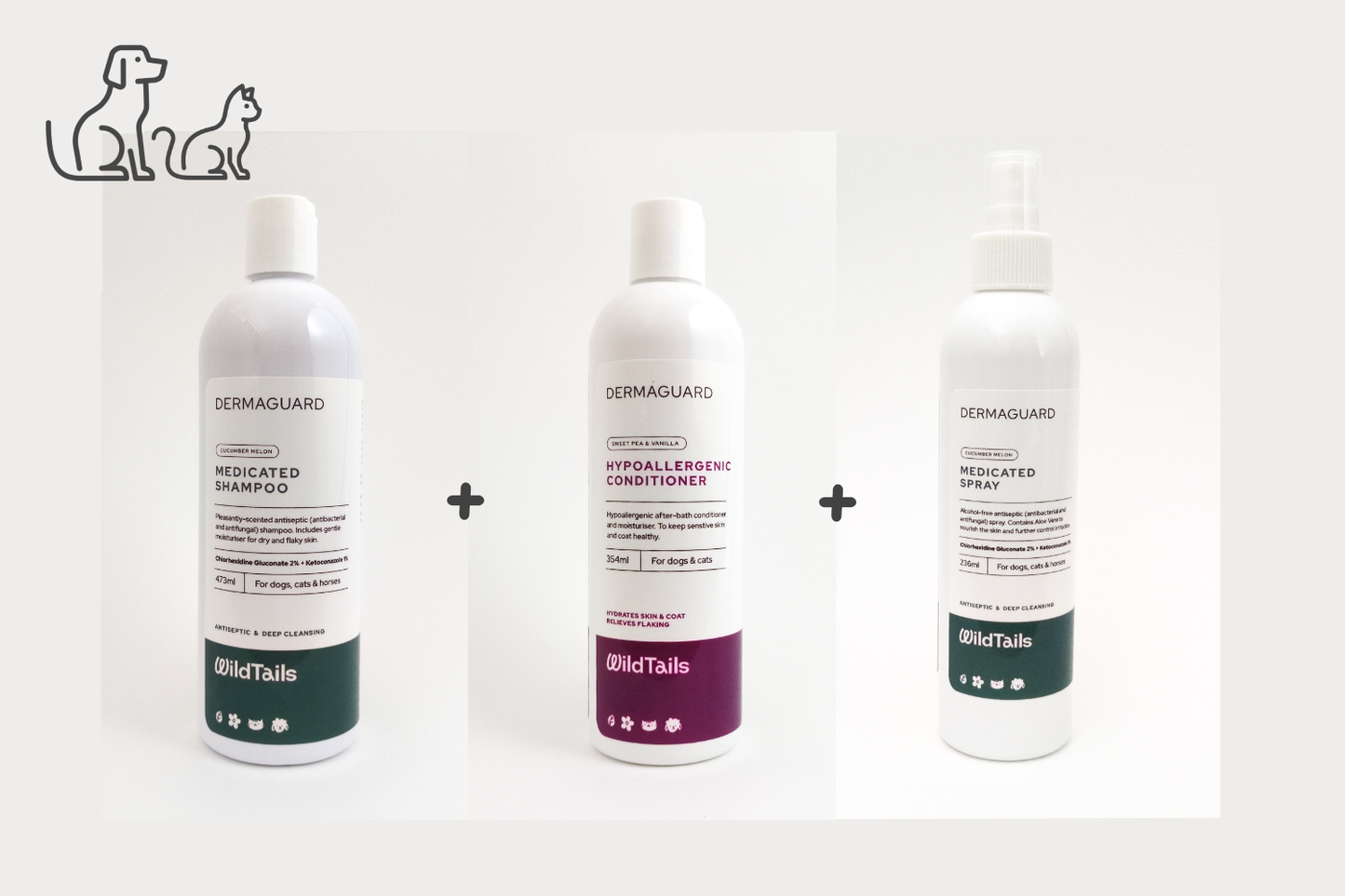 [10-15% OFF] DermaGuard Skin Care Bundle (Shampoo + Conditioner + Spray)